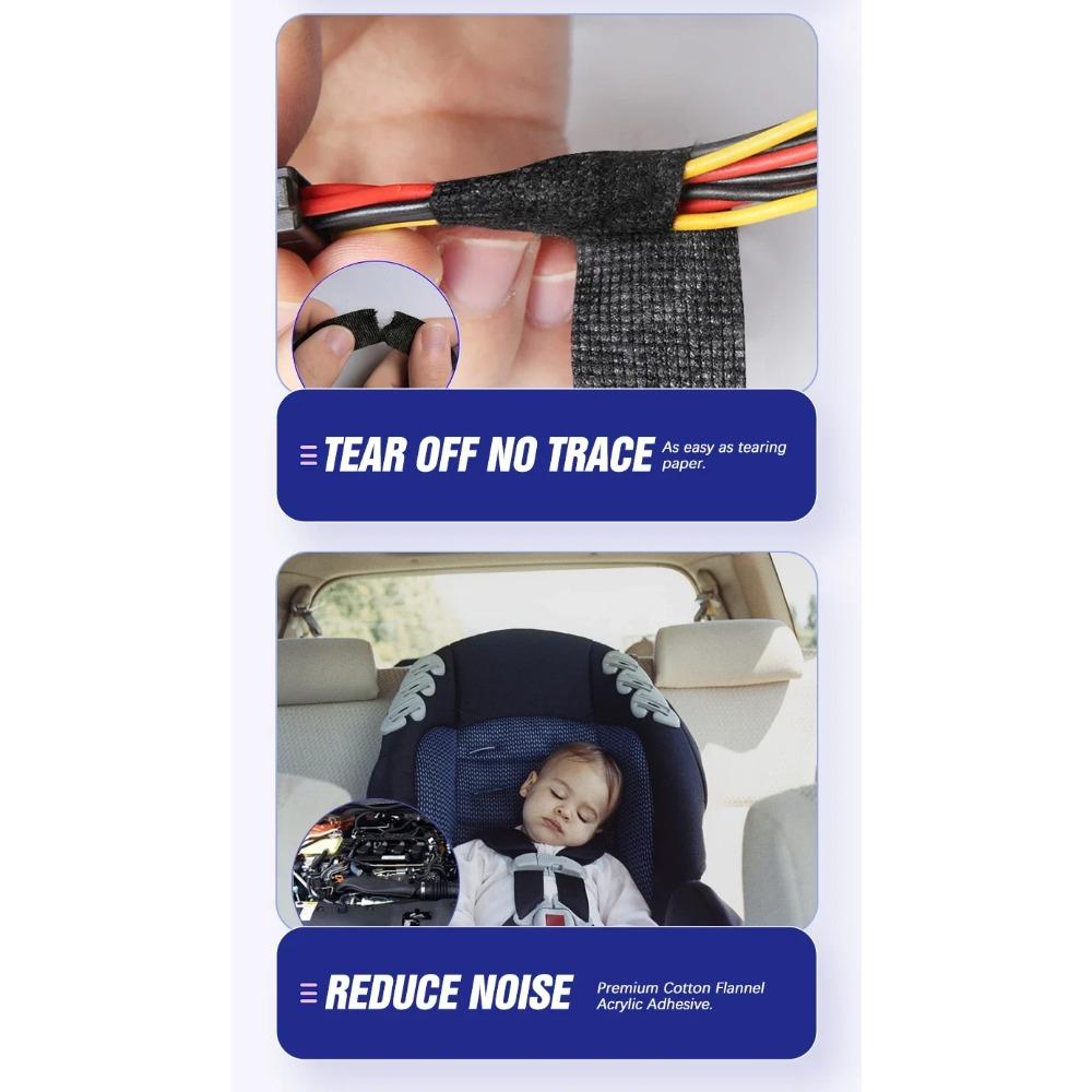 25М Электроизоляционная лента Термостойкая Клейкая Тканевая Лента для Автомобильной Кабельной Ленты Жгут Проводки Электрические Термоленты KTY