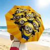 Minion Party 8 Ribs 3Fold Black Glue Uv Protection Umbrella Sun Protection Rainproof Compact Folding Umbrella For Travel Daily Use C923415