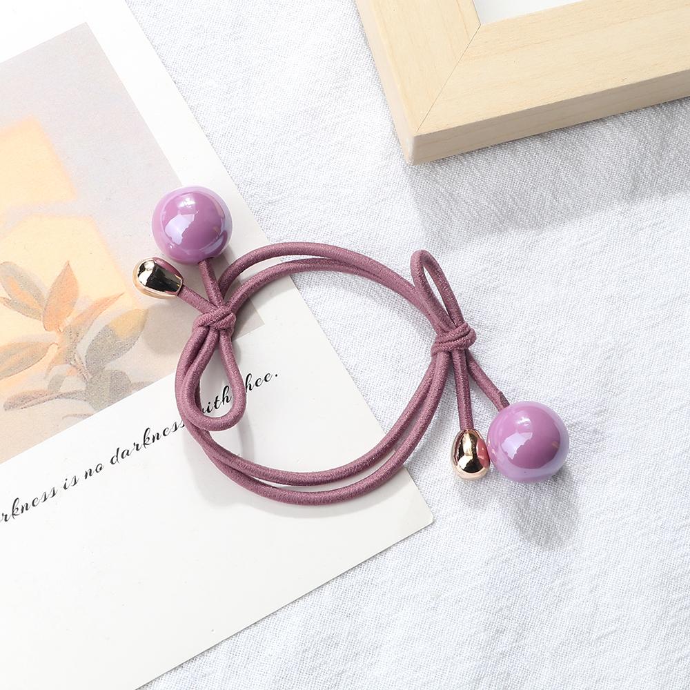 Женские резинки для волос с подвеской в виде шарика, корейская мода, эластичная резинка для девочек, милая резинка для волос, держатель-веревка, резинка, аксессуары для волос, подарки