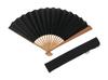Большой размер Shibu Kyoto Craftsman Handmade Fan Bag Деревянный черный [Hasegawa] Складной веер Веер, Веер, В комплекте, Коробка,