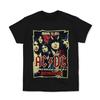 Футболка с логотипом группы ACDC Мужская Женская Хип-Хоп Рэперская Модная Футболка с Коротким Рукавом Летняя Оверсайз Уличная Футболка