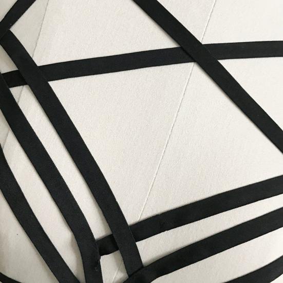 Сексуальные женщины выдалбливают эластичный бюстгальтер в клетку повязки Strappy Холтер бюстгальтер топ