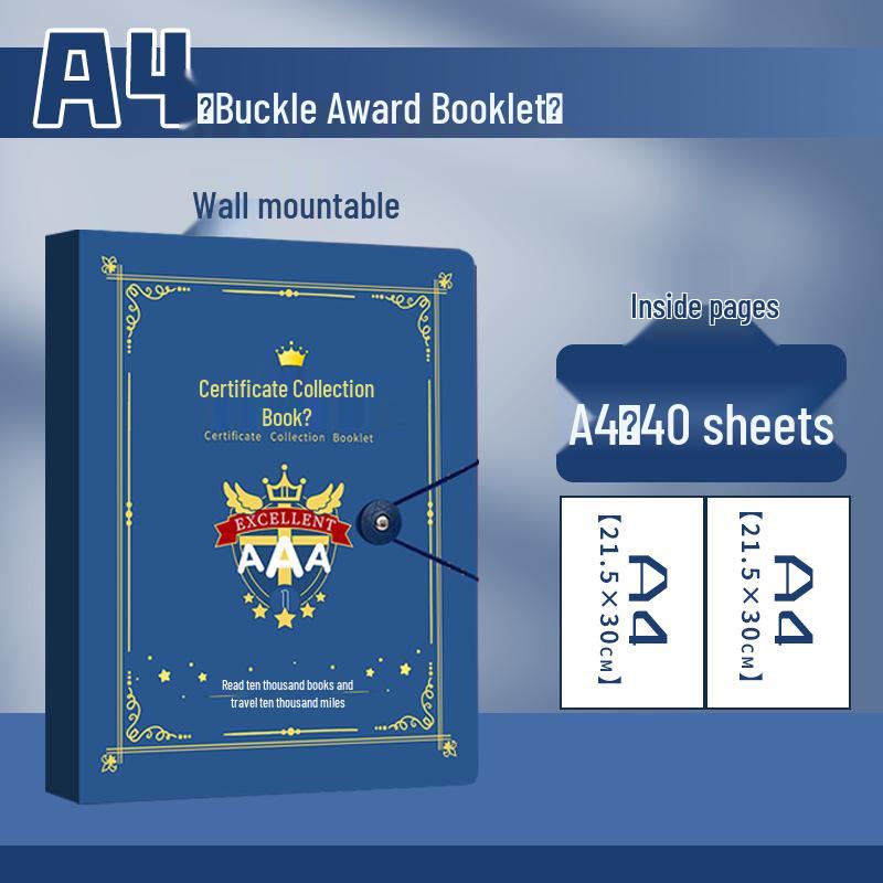 Альбом для коллекции детских сертификатов формата A3 - Настенный и с разъемными листами для отображения наград