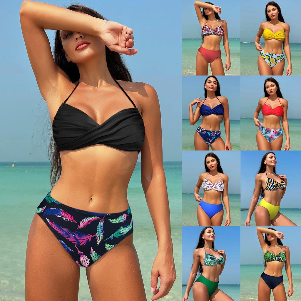 Women Bikini Sexy High Waist Bathing Suit Beach Swimwear Female Summer Swimsuit