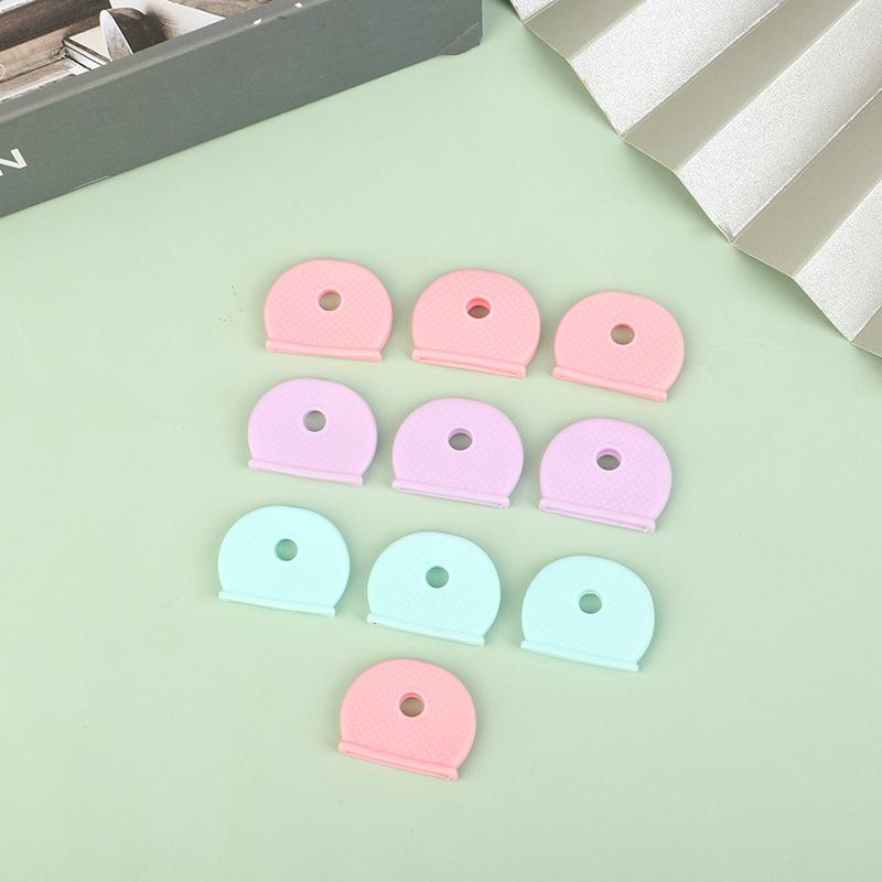 10 шт. разноцветные пластиковые колпачки для ключей из ПВХ, эластичный чехол для ключей «сделай сам», резиновые колпачки для ключей, замки для ключей, бирки, маркеры для идентификации