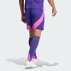 Adidas Germany 2024 Away Shorts Color Block Elastic Waist Straight Football Pants Fan Version Men Shorts Academy-Purple IP8167