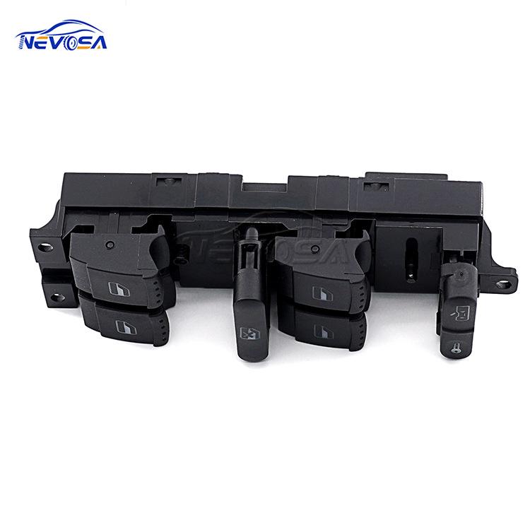 1J4959857D: Совместимый главный переключатель управления подъемом переднего левого окна для VW Bora, Golf, Jetta, Passat.