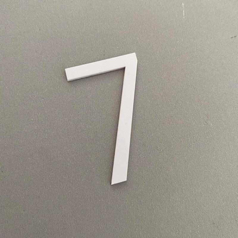 1PC Self Adhesive Door Number Acrylic Plate Address Plaque Mailbox Sign Sticker House Number
