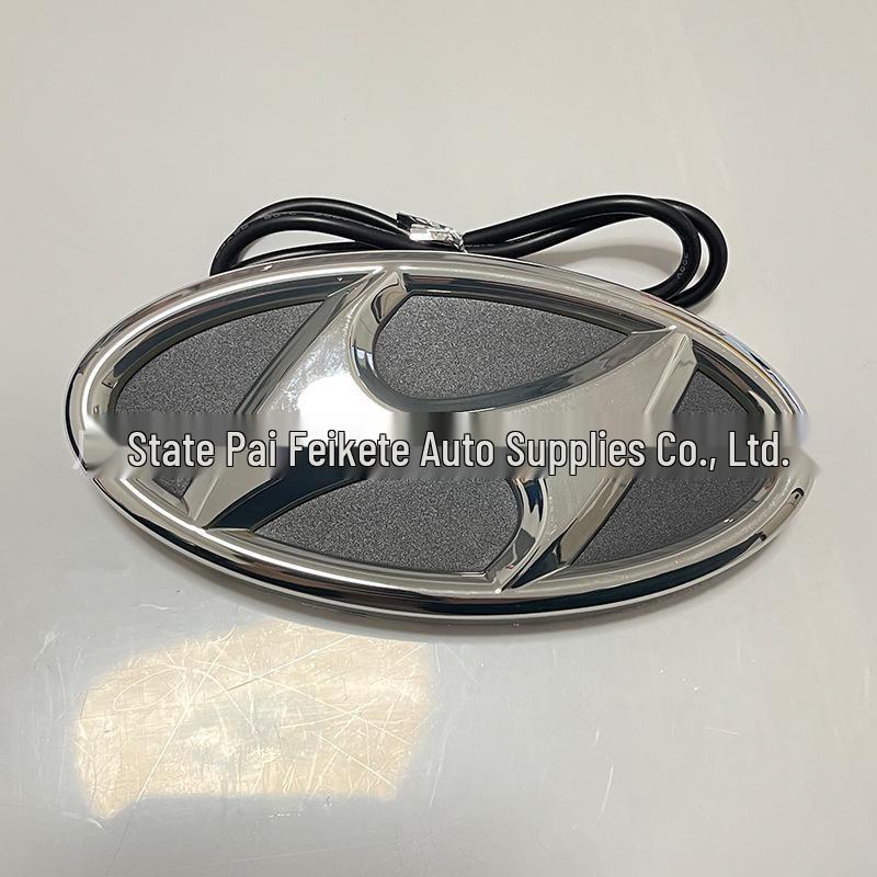 Светящийся светодиодный задний значок 4D для Tucson, Elantra, Santa Fe и Sonata