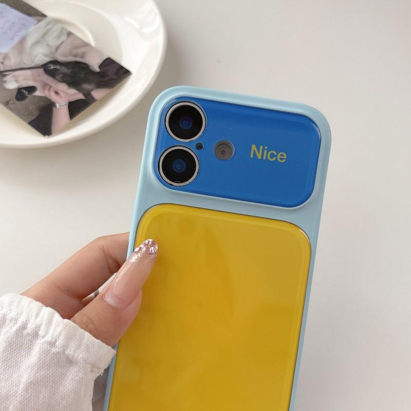 Чехол для телефона Color Block для iPhone 14/15/16/17 Pro Max - Стильный и защитный чехол