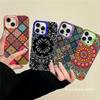 Чехол для телефона с цветочным тотемом Мандала Для iPhone 16 15 14 13 12 11 Pro Max X XR XSMAX 8 7 Plus Матовый Ударопрочный Задний Чехол