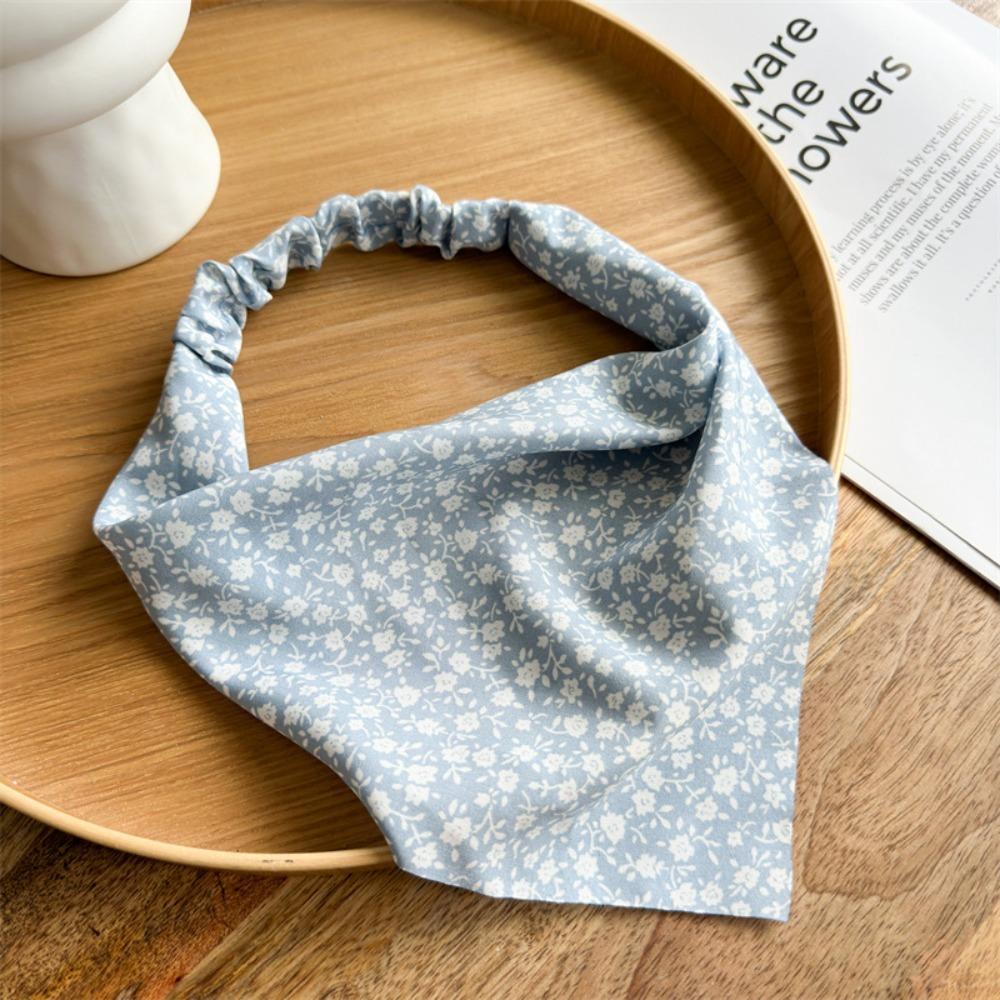 Chiffon Triangle HeadScarf Elastic Band Ladies Turban Summer Autumn Hair Accessories  Girls