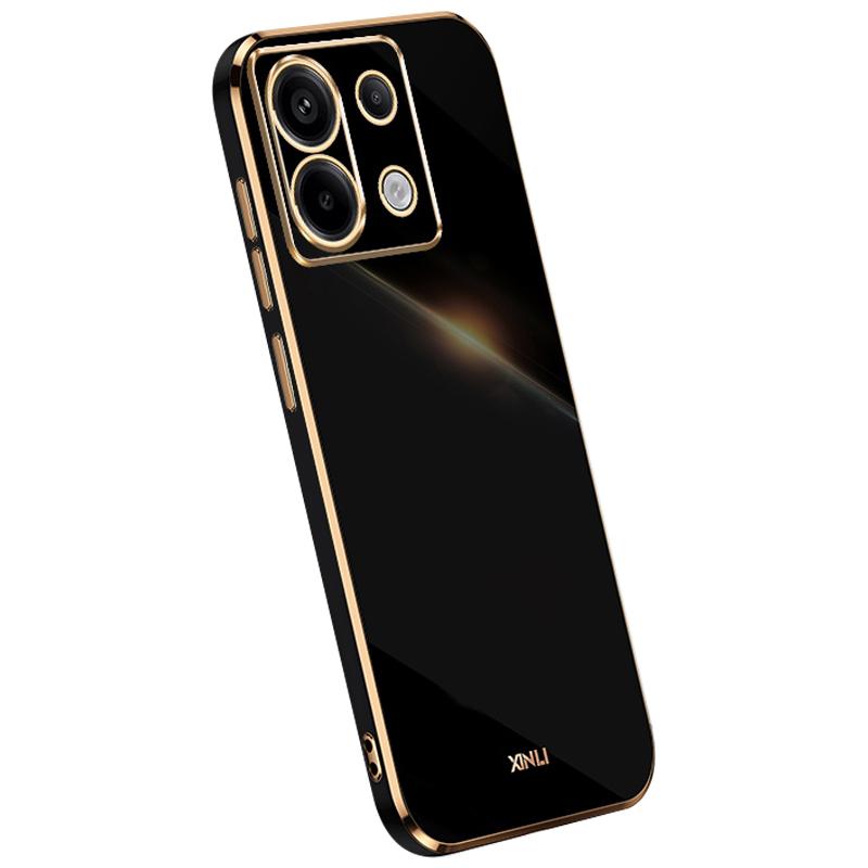 XINLI Для Xiaomi Redmi Note 13 Pro 5G/Poco X6 5G Задняя крышка Гальванизированный ТПУ Защита от царапин Чехол для телефона