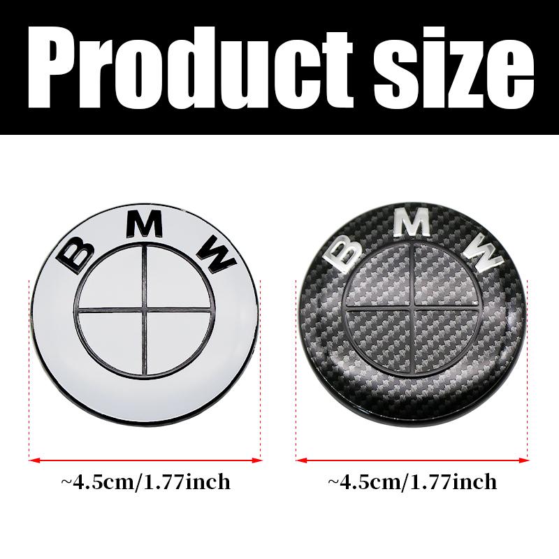 LKCW9 4.5cm Steering Wheel Emblem Sticker Steering Wheel Center Sticker For BMW E46 E90 F30 F20 F10 G20 G30 X1 X3 X5 M Interior Logo