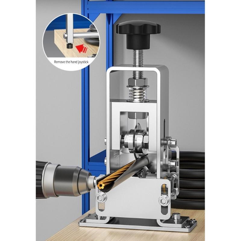 Эффективная машина для зачистки кабеля. Быстрый и простой инструмент для зачистки проводов. Ручной инструмент и электрическая дрель для зачистки проводов.