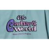 Carhartt WIP Однобортная рубашка с коротким рукавом, вышивка логотипа, унисекс, ледяно-голубая A241008-2CN-XX
