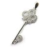 [M6198] - White 'Goddess Key' Silver Pendant