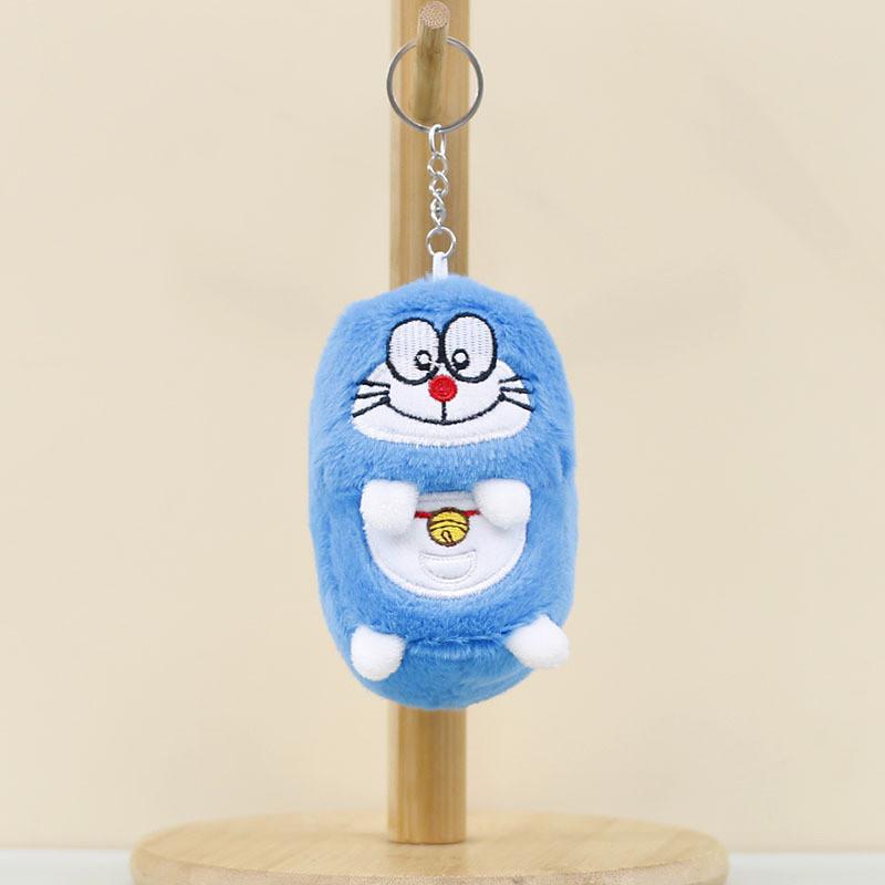 Adorable Cute Plush Doraemon Keychain Soft Toy Bag Charm Stuffed Animal Doll