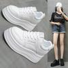 Спортивная и повседневная обувь на толстой подошве, легкая, осень, новая, универсальная, для невысоких мужчин, увеличивает рост и стройнит, белая обувь женская