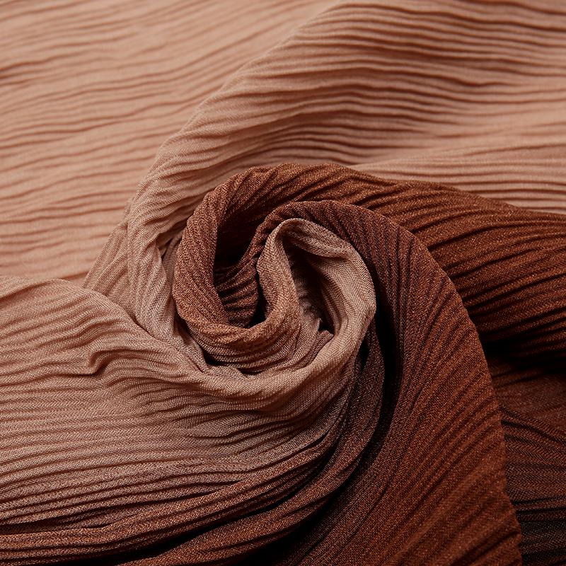 Tie-dyed Pleated Cotton Hijab Scarf Women Muslim Shawls Elastic Headscarf Wraps Islamic Headband Turban Bufandas Bandana Foulard