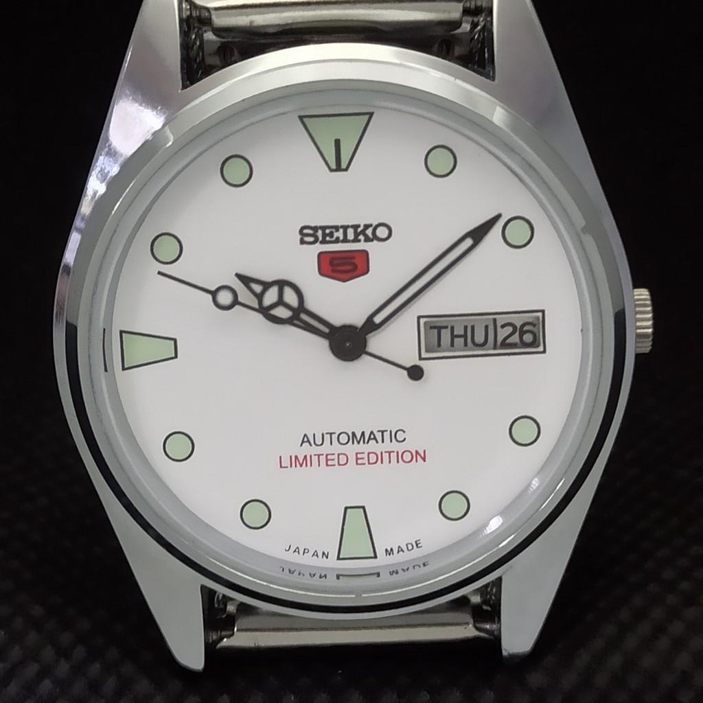 ВОССТАНОВЛЕННЫЕ ВИНТАЖНЫЕ МУЖСКИЕ ЧАСЫ SEIKO 5 AUTOMATIC JAPAN DAY/DATE a266365-8