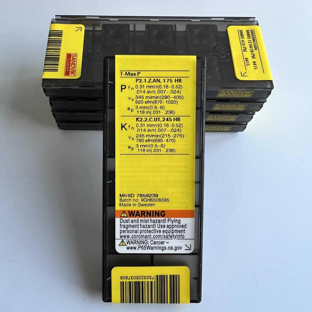 Original Sandvik / SNMG120408-PM 4415  / CNC Lathe Carbide Blade 10 Pcs