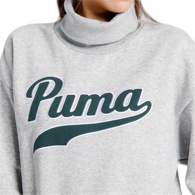 PUMA Sports Life Collection Sweatshirts Women's Gray Stand Collar Moderate Other 534387-04