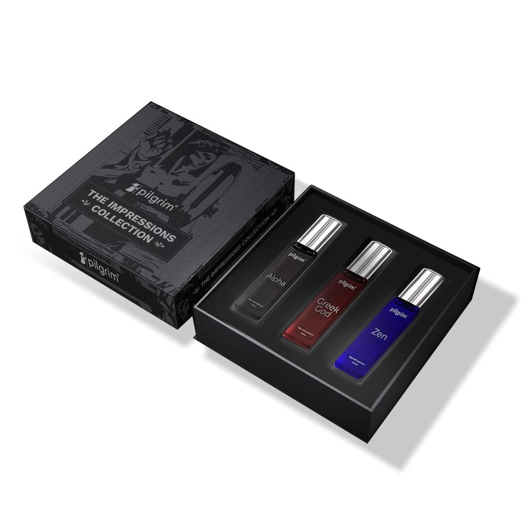 Коллекция «Впечатления» 3 в 1(3x60 мл)Подарочная коробка духов для мужчин(Парфюмированная вода)| Стойкий, с пряным, древесно-водным ароматом | Разработано во Франции
