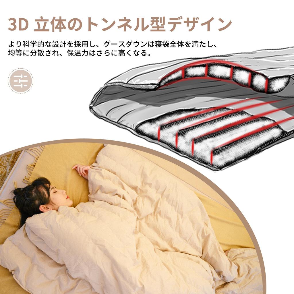 Naturehike Official Sleeping Down Goose Ультракомпактный конверт Комфортная температура Полностью для 1 Воды Тепло Катастрофа Спать в 3 спальных местах Хранение