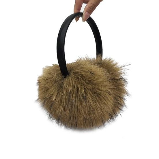 Наушники из искусственного меха норки, оверсайз, мягкие, толстые, пушистые, теплые, зимние, для активного отдыха на открытом воздухе, согревают уши, осенние