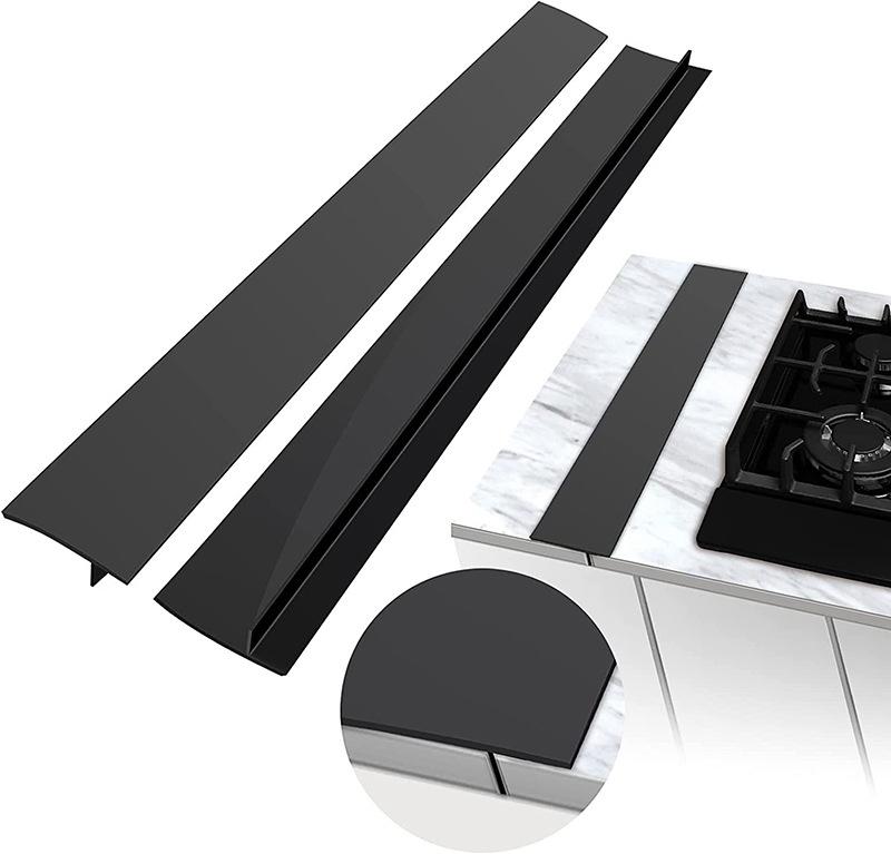 Крышка зазора для плиты, Т-образная силиконовая резиновая полоска для кухонной щели, заполнитель для масляно-газовой щели, термостойкий коврик, герметик для защиты от масла, пыли и воды