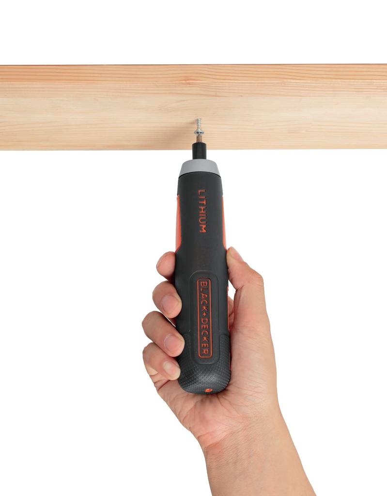Cordless Push Driver Rechargeable Screw Tightening Easy Assembly Aluminum Case 26 Bits Included BLACK+DECKER 3.6V [Online Exclusive] BD40K27A-JP