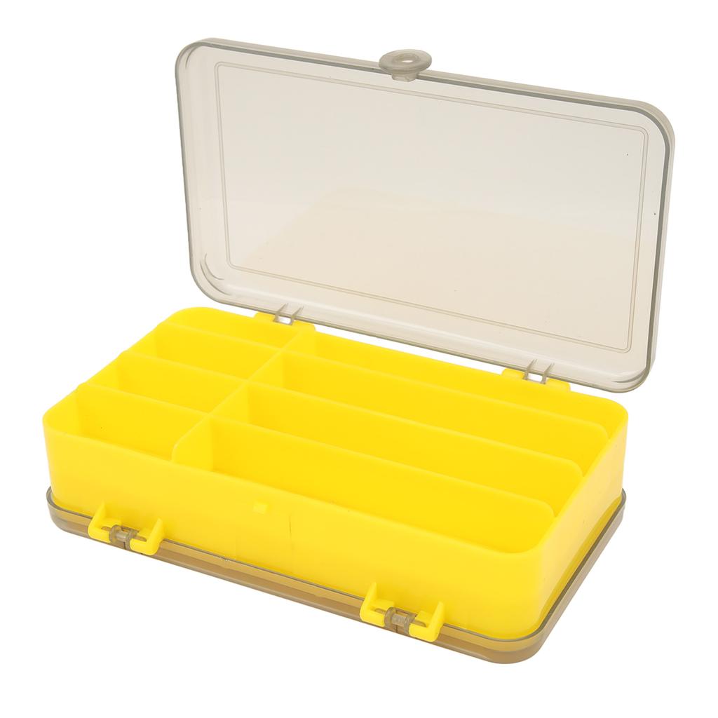 Лоток для рыболовных приманок Пластиковый дизайн с отделениями Большая вместимость Многофункциональная коробка для приманок Рыболовные снасти