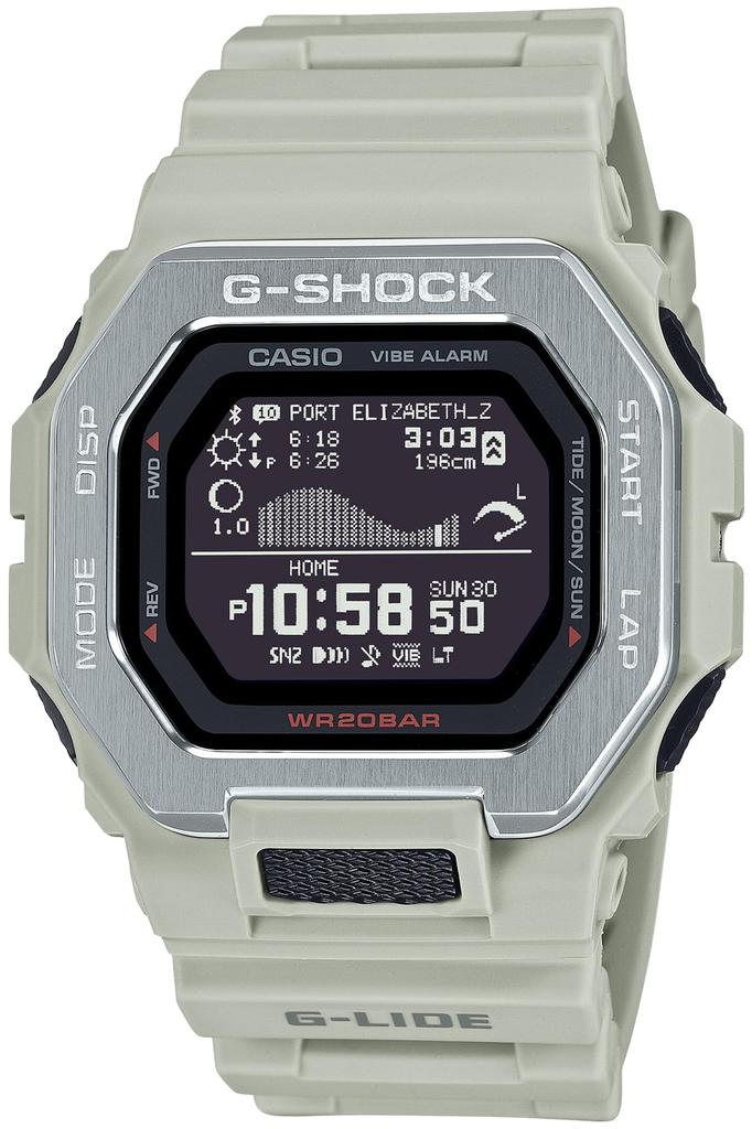 Watch Equipped with Bluetooth Biomass Plastic Beige [Casio] G-Shock [] G-LIDE GBX-100-8JF Men's