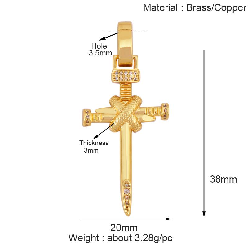 Holy Religious Jesus Cross Virgin Mary Charms Pendant, Gold Plated Colourful Zircon Shell Jewelry Necklace Accessories K63