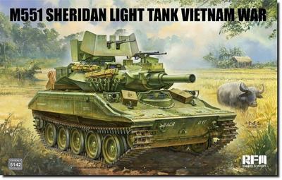 Ryefield Models M551 Sheridan Вьетнам Пластиковая модель в наборе RFM5142 1/35 (танк)