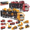Jecimco Toy Cars for Miniature Car Educational Toy with Work Fire and Ladder Perfect Birthday Gift for Boys and Construction Vehicle Toy for Indoor
