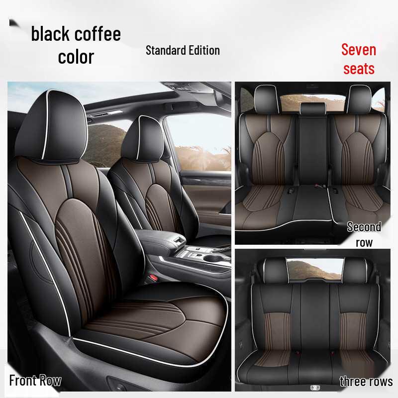 Toyota Highlander Car Seat Cushion Set: 5-Seater and 7-Seater All-Season Full Coverage Interior Accessories