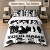 ENHYPEN 3Pcs Bedding Set, Personalized Custom Name Text, 1 Duvet Cover & 2 Pillowcases For Bedroom