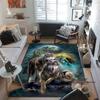 Wolf Art Carpets and Rug 3D Printing Animal Carpet Floor Mat Living Room Bedroom Large Area Soft Carpet Kids Room Rug