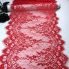 3м x 34,5см Красное французское кружево Шантильи, Неэластичное фестончатое кружево из нейлона с ресничками для шитья, бюстгальтера, нижнего белья, платья, одежды, рукоделия