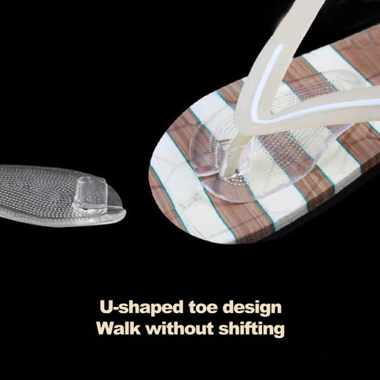 1 Pair Fit Size Forefoot Pad Shock Proof Useful Men Flip Flops Insole Half Size Toe Separator Shoe Cushion