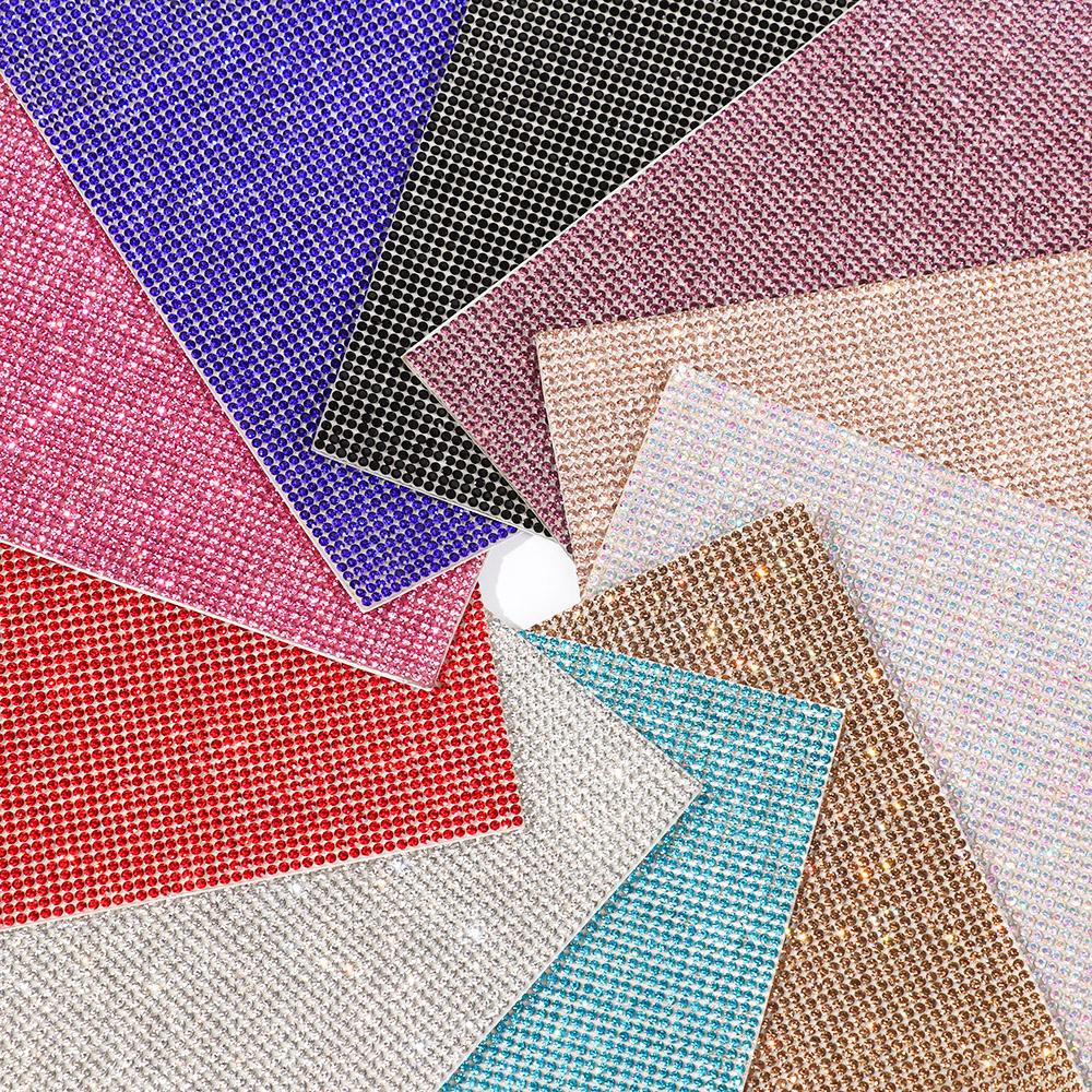 Car Decoration Home Decor Gifts Rhinestone Sheet Crystal Sticker Bling Paster Glitter Trim Applique