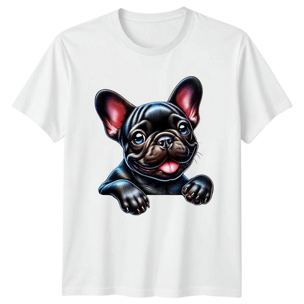Adorable French Bulldog Puppy Dog TShirt French Bulldog Gift For Him And Her