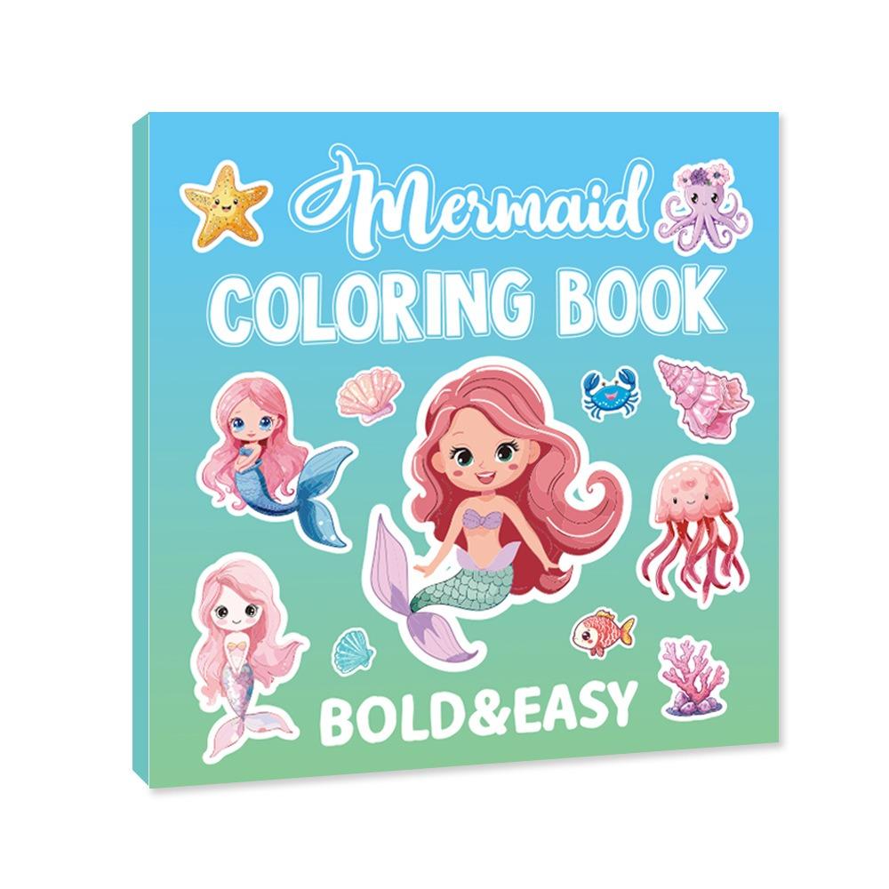 Книга для рисования акварелью своими руками, расслабляющая книга для раскрашивания, милая жутковатая милая раскраска, детский подарок