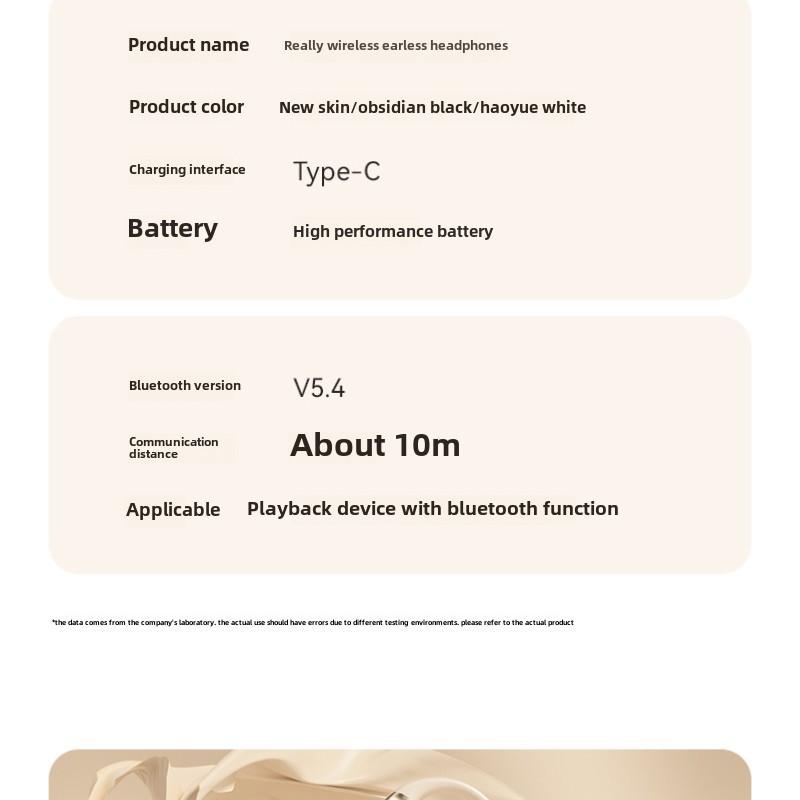 AI Translation Headset Multi-language Translation Real-time Translation OWS Across The New Bluetooth Headset