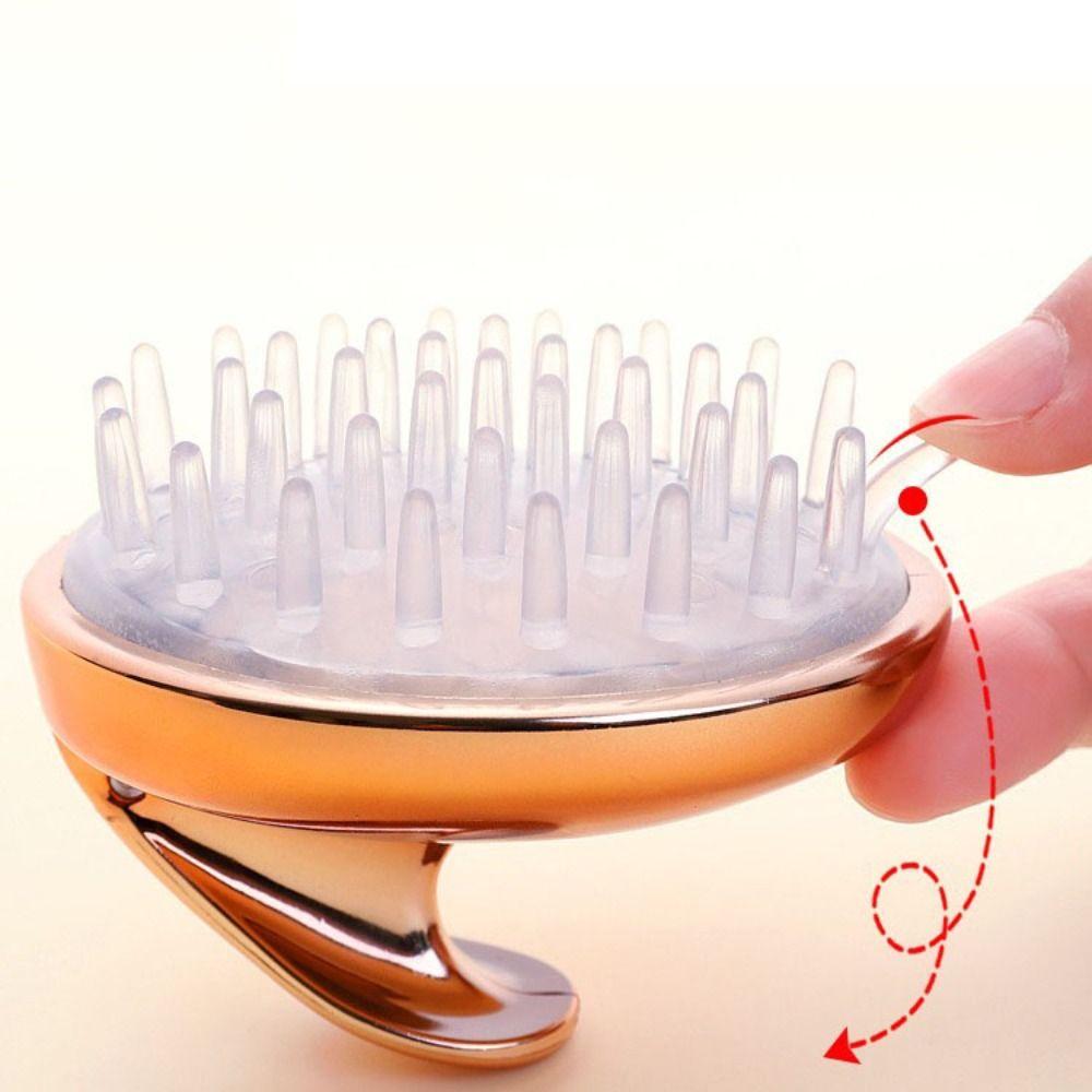 SPA Silicone Massage Comb Scalp Massage Shower Brush Soft Household Shampoo Comb Women
