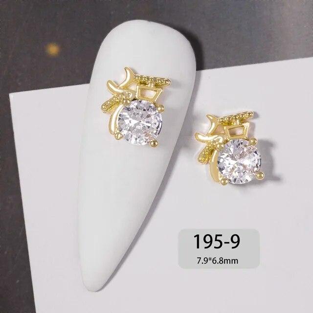 Chinese New Year 3D Nail Art Accessories Jewelry Decorations DIY Tiger Lucky Money Bag Crystal Red Gemstone Rhinestone Beads