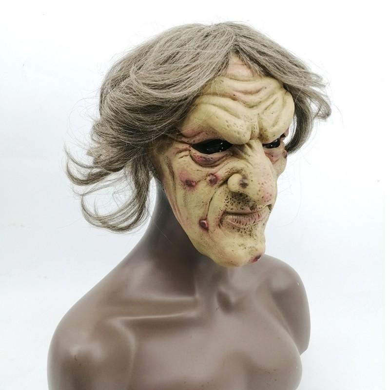 Halloween Witch Mask Latex Horror Cosplay Party Costume