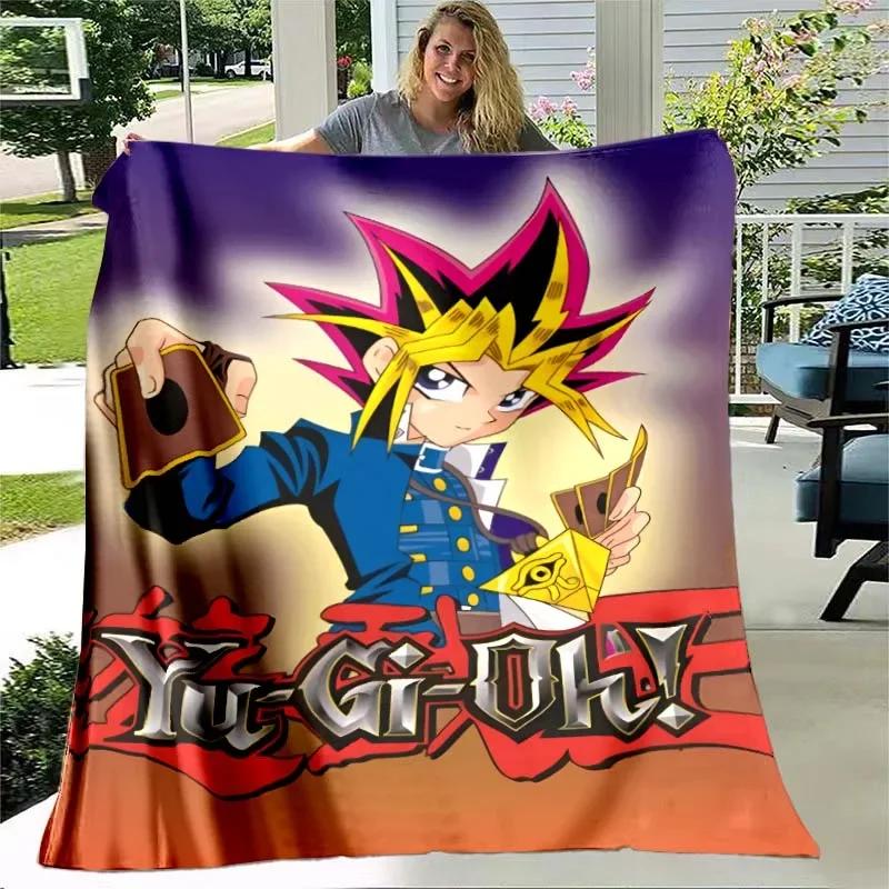 3D Аниме Yu Gi Oh Карточка Ю Ги О Плед Синий Глаз Белого Дракона Аниме Мультфильм Мягкий Плюшевый Плед Покрывало для Спальни Домашний Декор